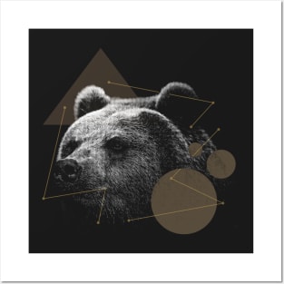 Bear Animal Halftone Posters and Art